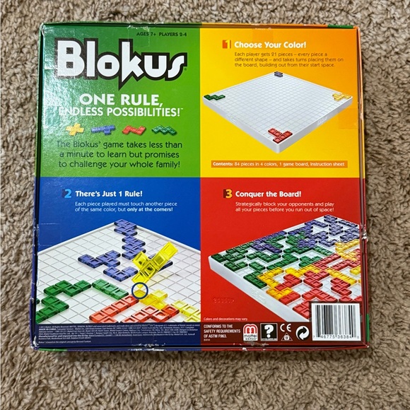 Mattel Blokus Strategy Game - Red, Yellow, Green, Blue - Picture 2 of 3